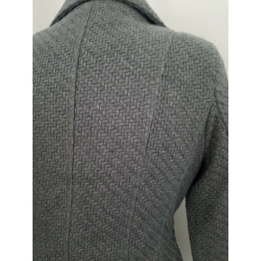 NWT Women's I.N.C. International Concepts Textured Wrap Coat in Charcoal Size S - Picture 7 of 11